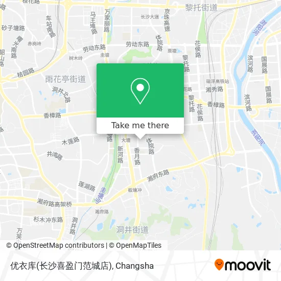 优衣库(长沙喜盈门范城店) map