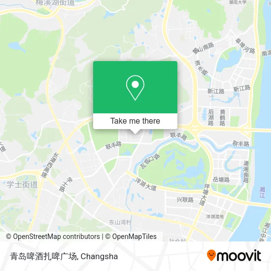 青岛啤酒扎啤广场 map