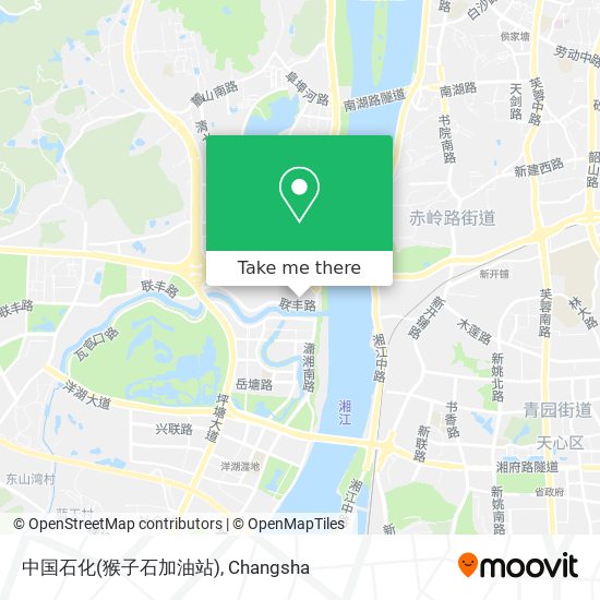 中国石化(猴子石加油站) map