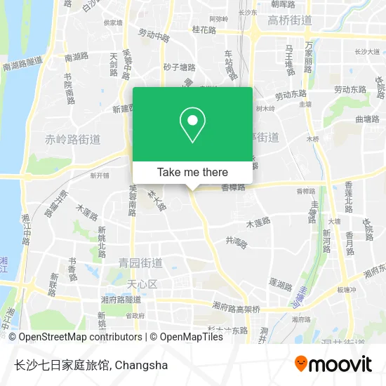 长沙七日家庭旅馆 map