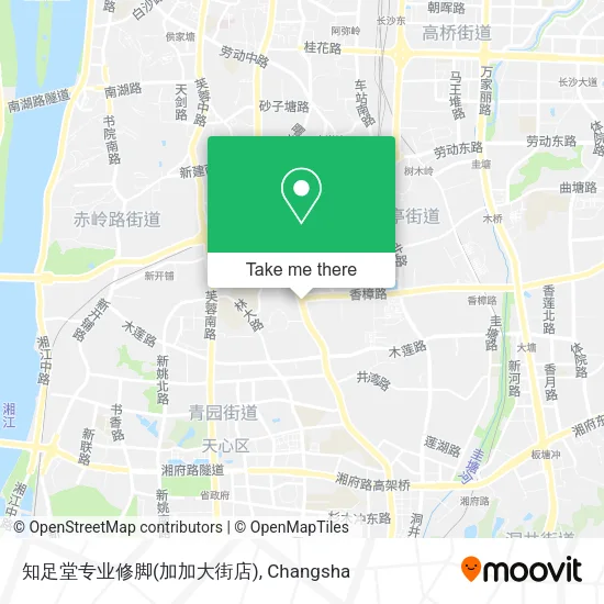 知足堂专业修脚(加加大街店) map
