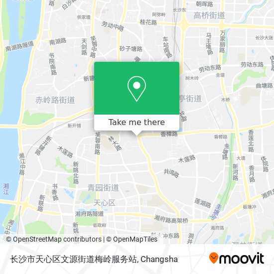 长沙市天心区文源街道梅岭服务站 map