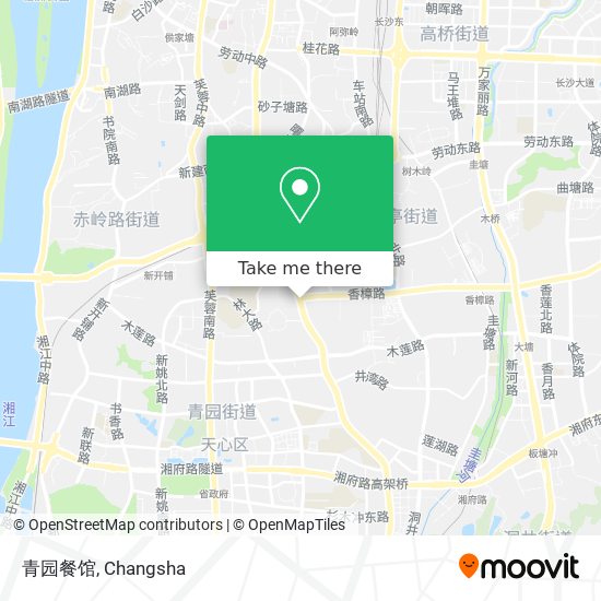 青园餐馆 map