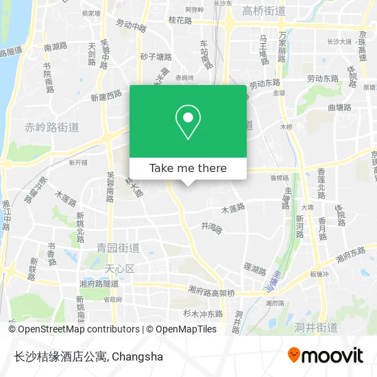长沙桔缘酒店公寓 map