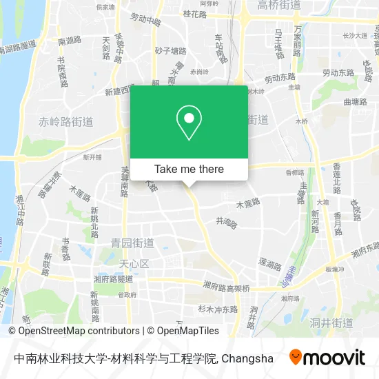 中南林业科技大学-材料科学与工程学院 map