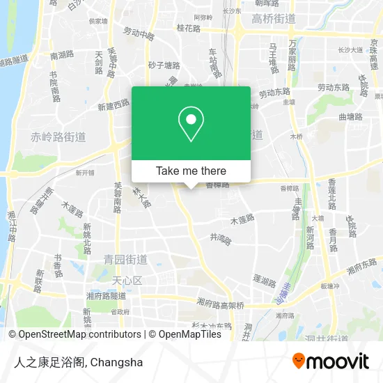 人之康足浴阁 map