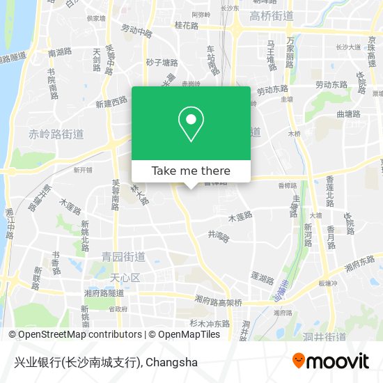 兴业银行(长沙南城支行) map