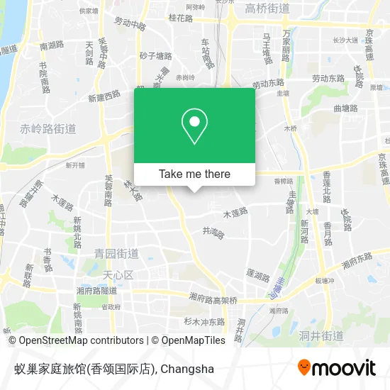 蚁巢家庭旅馆(香颂国际店) map
