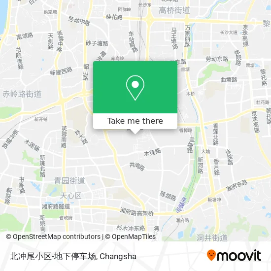 北冲尾小区-地下停车场 map