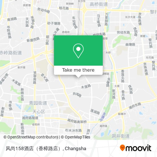 风尚158酒店（香樟路店） map