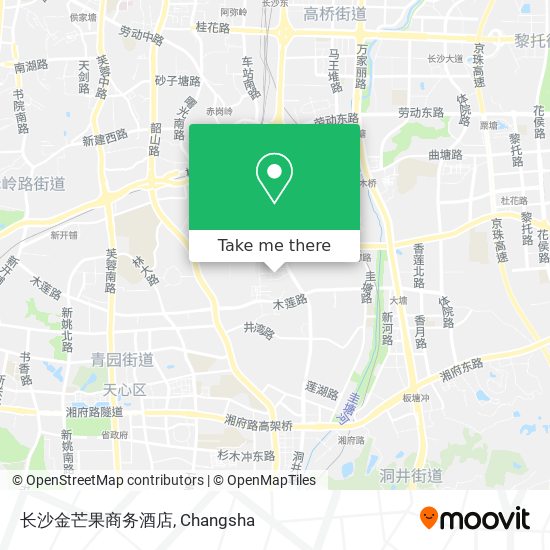 长沙金芒果商务酒店 map