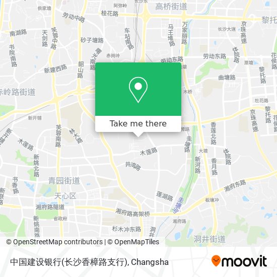 中国建设银行(长沙香樟路支行) map