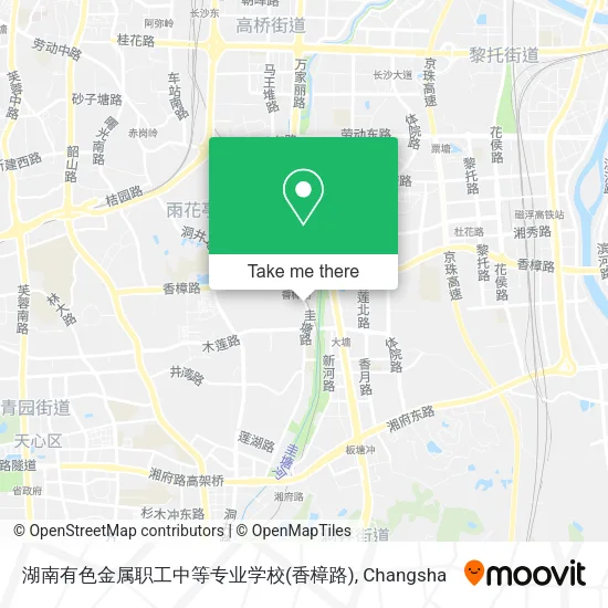 湖南有色金属职工中等专业学校(香樟路) map