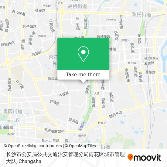 长沙市公安局公共交通治安管理分局雨花区城市管理大队 map