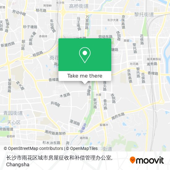 长沙市雨花区城市房屋征收和补偿管理办公室 map