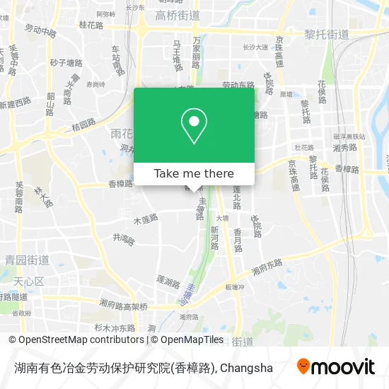 湖南有色冶金劳动保护研究院(香樟路) map