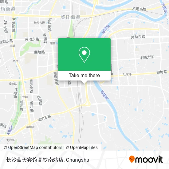 长沙蓝天宾馆高铁南站店 map