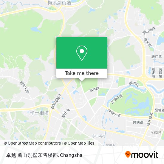 卓越·麓山别墅东售楼部 map