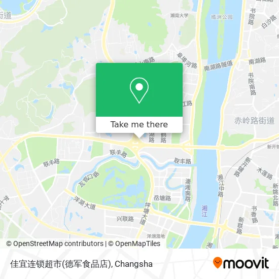 佳宜连锁超市(德军食品店) map