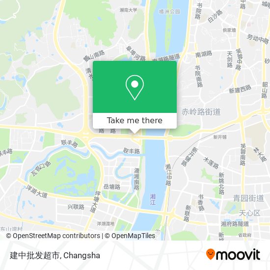 建中批发超市 map