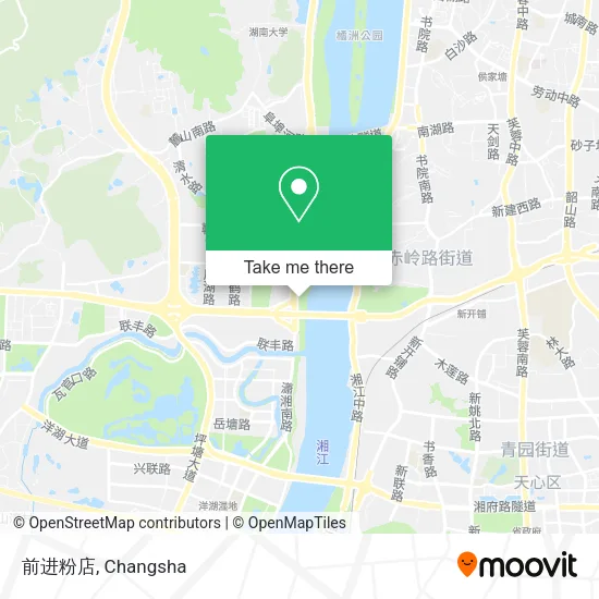 前进粉店 map