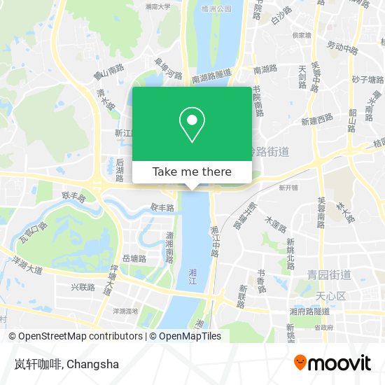 岚轩咖啡 map