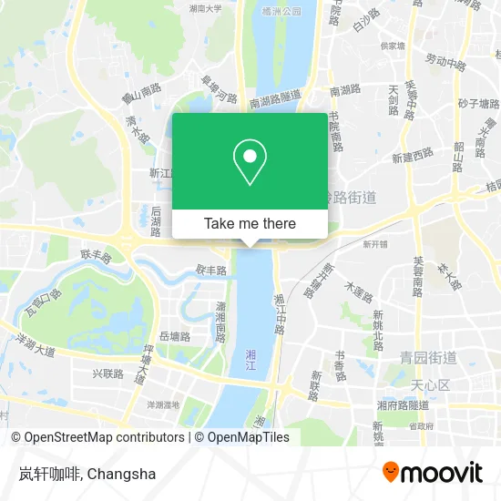 岚轩咖啡 map