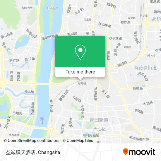 益诚联天酒店 map