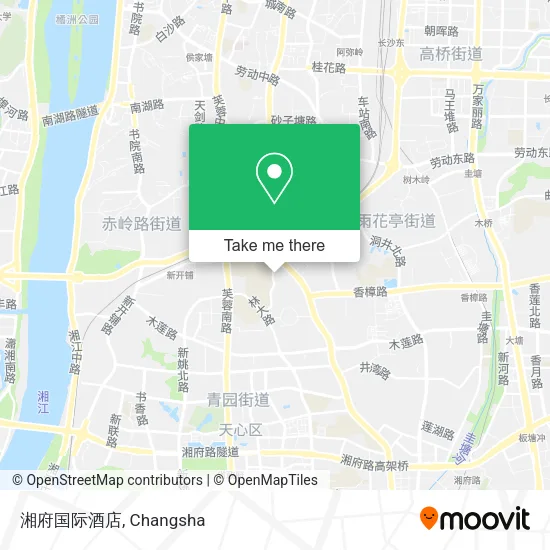 湘府国际酒店 map