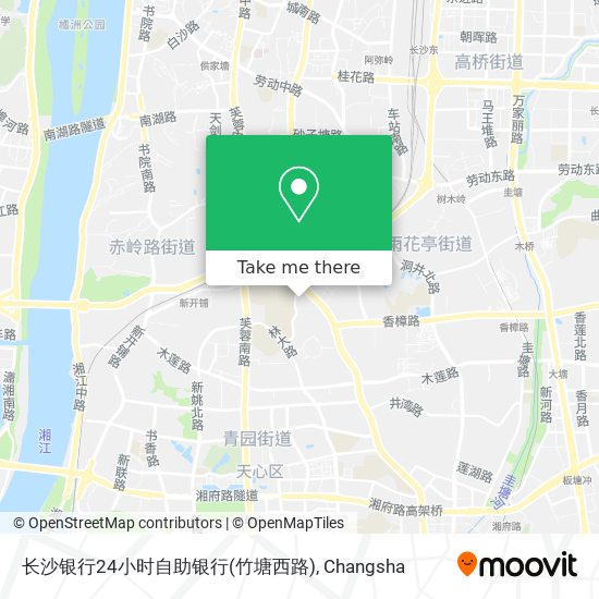 长沙银行24小时自助银行(竹塘西路) map