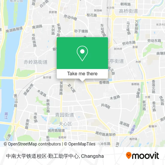 中南大学铁道校区-勤工助学中心 map