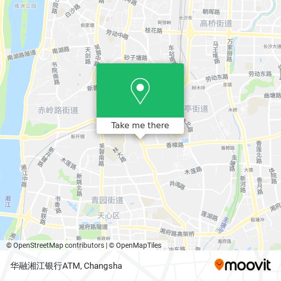 华融湘江银行ATM map