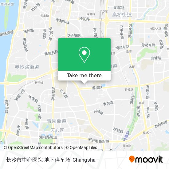 长沙市中心医院-地下停车场 map