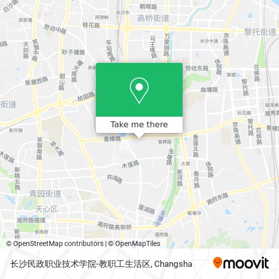 长沙民政职业技术学院-教职工生活区 map