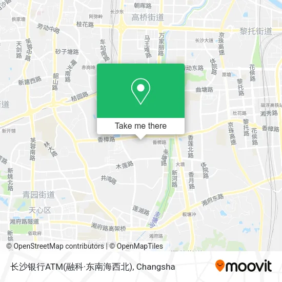 长沙银行ATM(融科·东南海西北) map