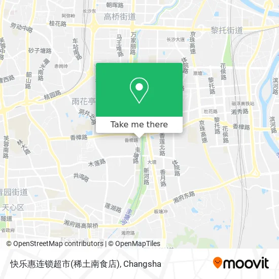 快乐惠连锁超市(稀土南食店) map