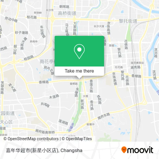 嘉年华超市(新星小区店) map