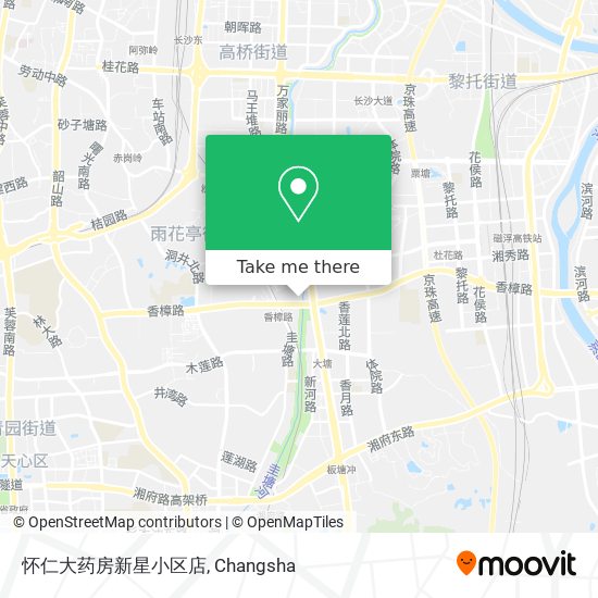 怀仁大药房新星小区店 map