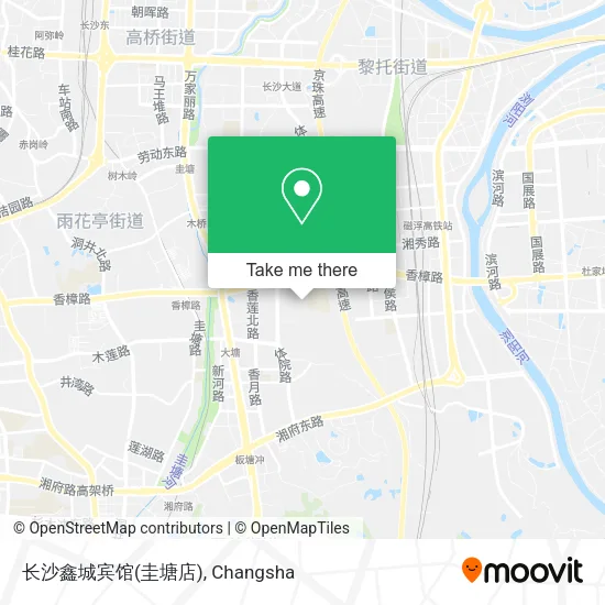长沙鑫城宾馆(圭塘店) map