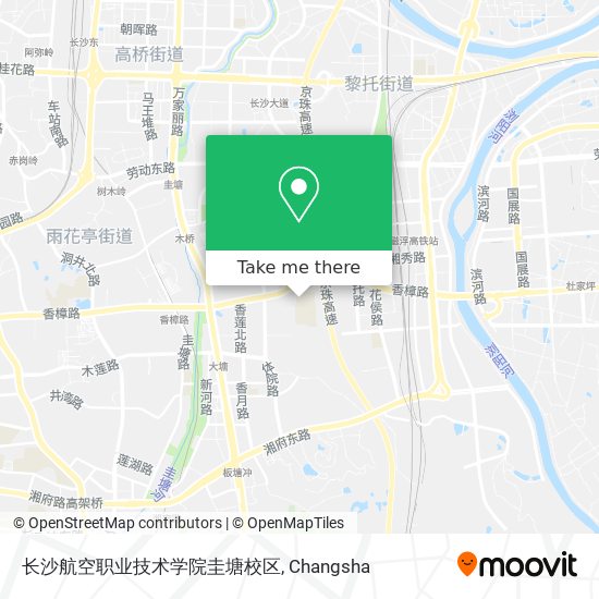 长沙航空职业技术学院圭塘校区 map
