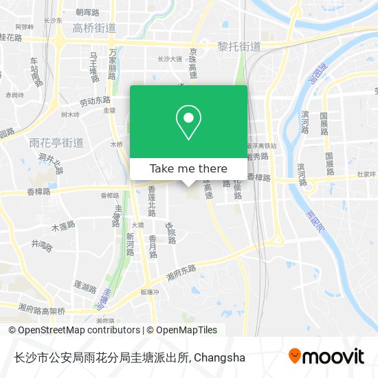 长沙市公安局雨花分局圭塘派出所 map