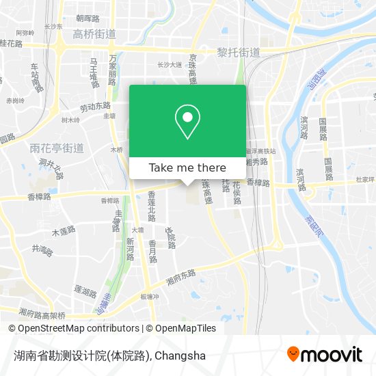 湖南省勘测设计院(体院路) map