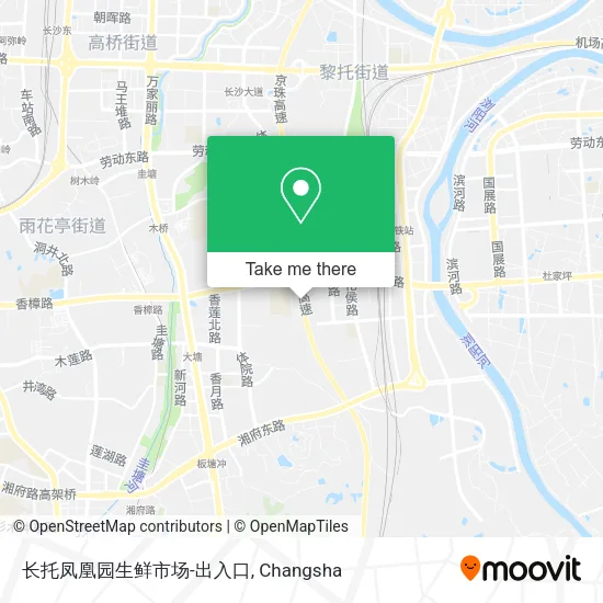 长托凤凰园生鲜市场-出入口 map