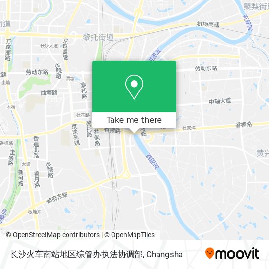 长沙火车南站地区综管办执法协调部 map