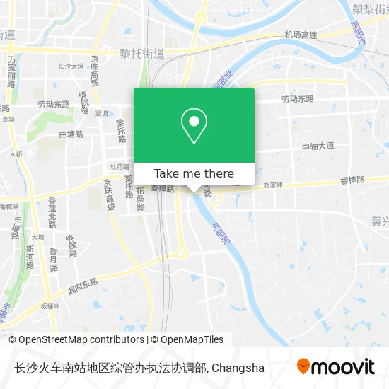 长沙火车南站地区综管办执法协调部 map