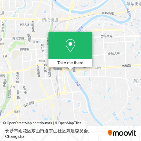 长沙市雨花区东山街道东山社区筹建委员会 map