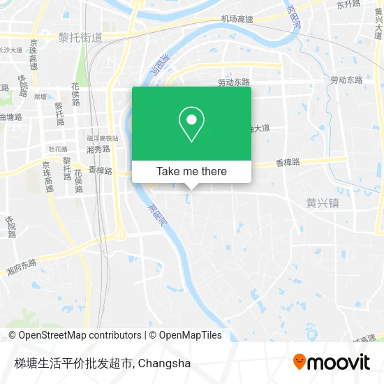 梯塘生活平价批发超市 map