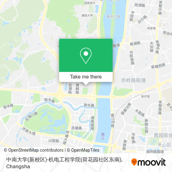 中南大学(新校区)-机电工程学院(荷花园社区东南) map