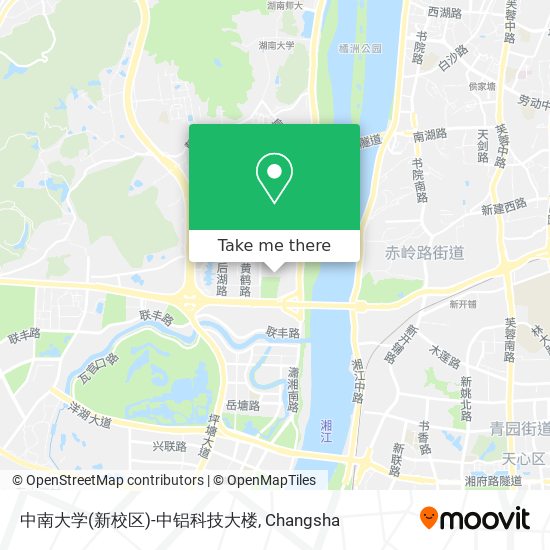 中南大学(新校区)-中铝科技大楼 map