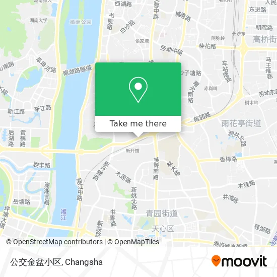 公交金盆小区 map